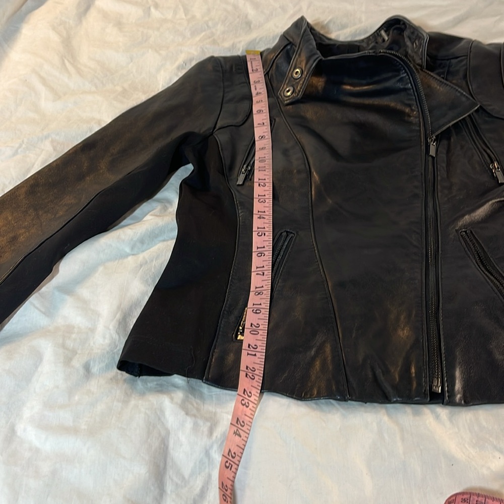 Wilson Leather Motorcycle Style Jacket Size Small - Picture 6 of 11
